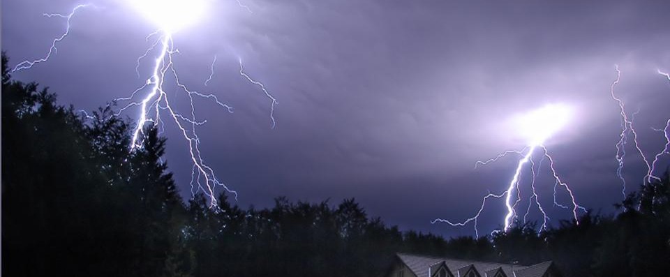 l'orage s'abat sur notre maison